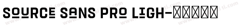 Source Sans Pro Ligh字体转换